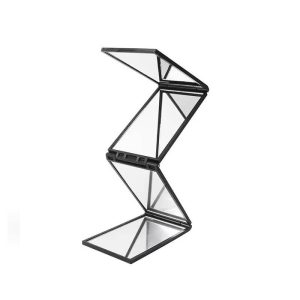 Mirror 360 Degree Handheld Desktop Portable Foldable Makeup Mirror For Self Hair Cutting Makeup Mirror Beauty Tool